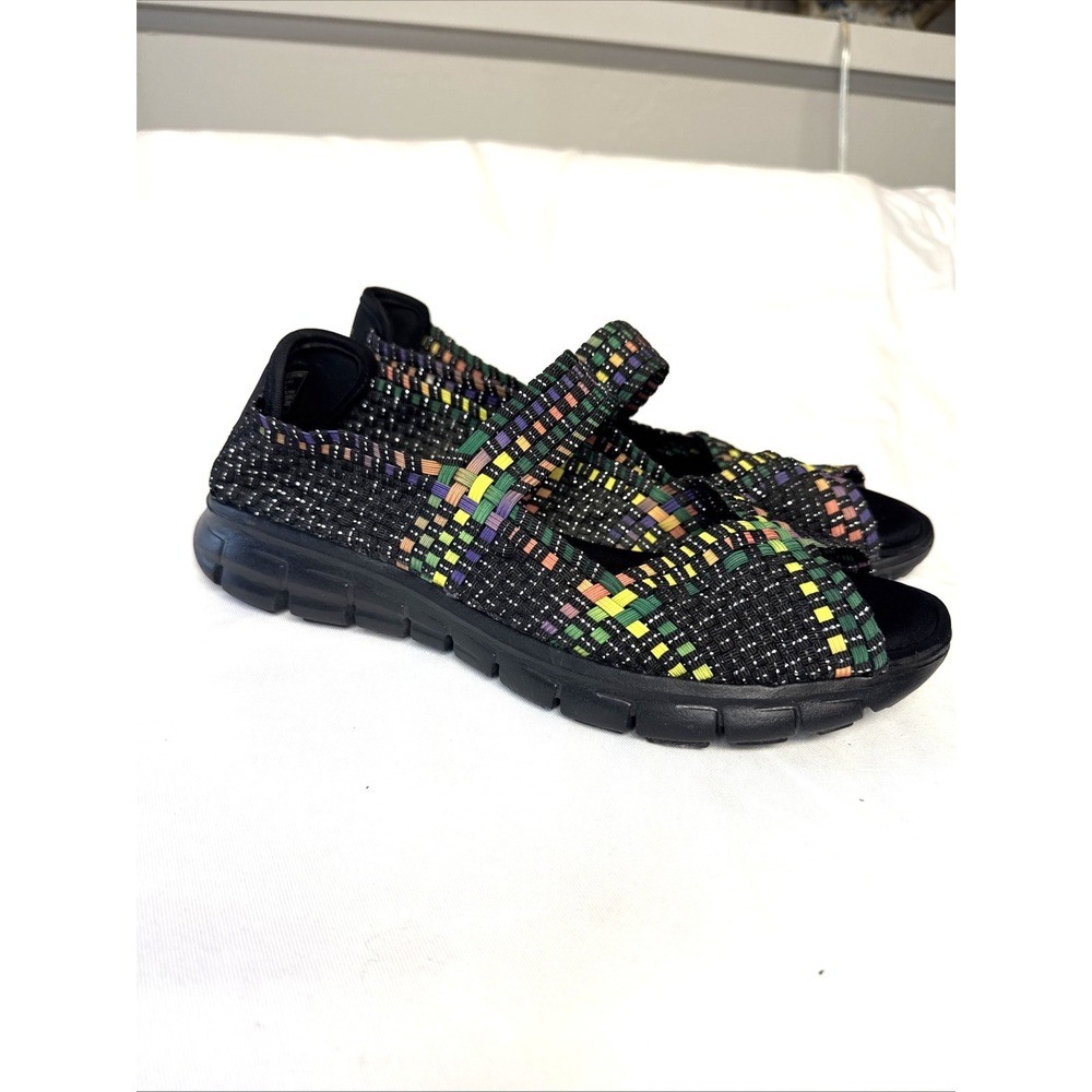 Skechers Slip On Multicolor Rainbow Sandals Sz 9‎ Women Festival Fun